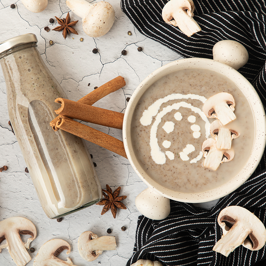 Mushroom Cappuccino Soup – Jeevansatva